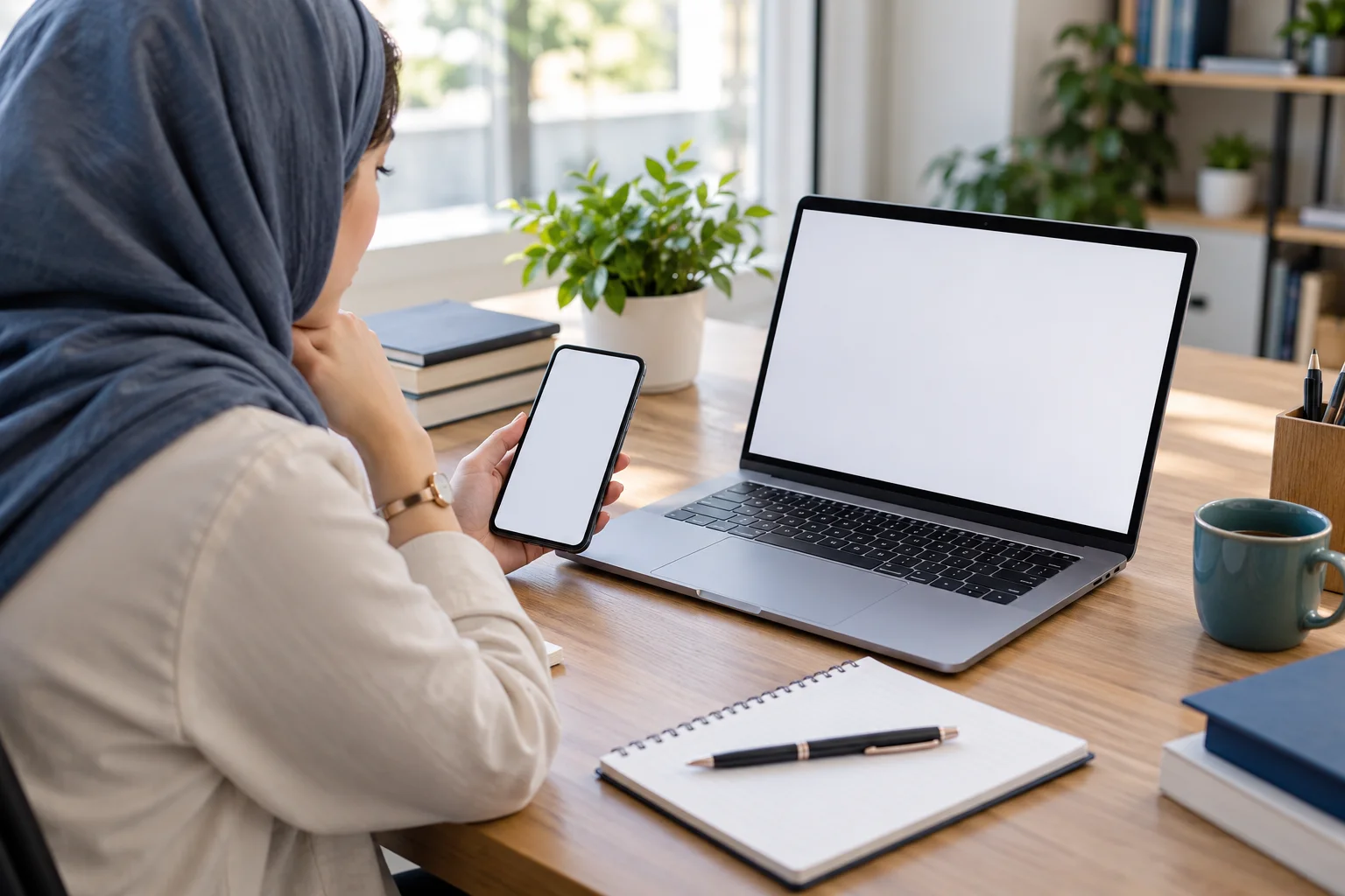 مقایسه گوشی و لپتاپ برای تمرین وردپرس