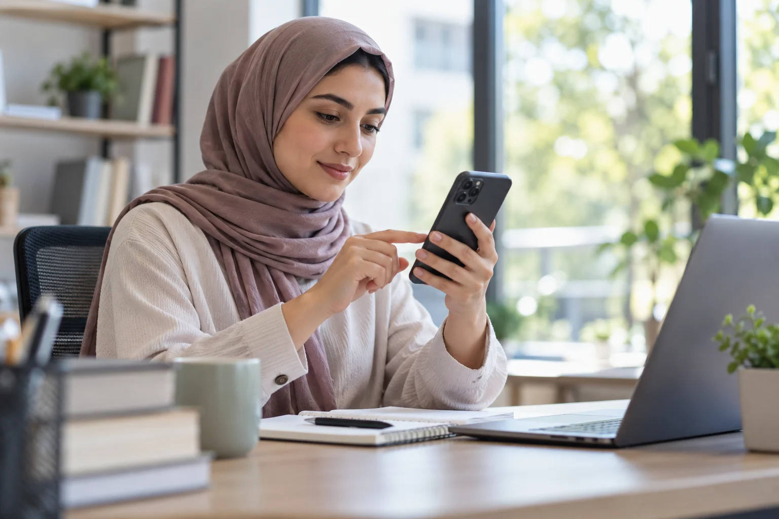 استفاده از گوشی برای کار سبک محتوایی وردپرس
